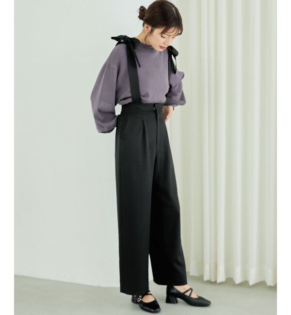 MAJESTICLEGON「レディギャザーストラップパンプス」|パンプス|