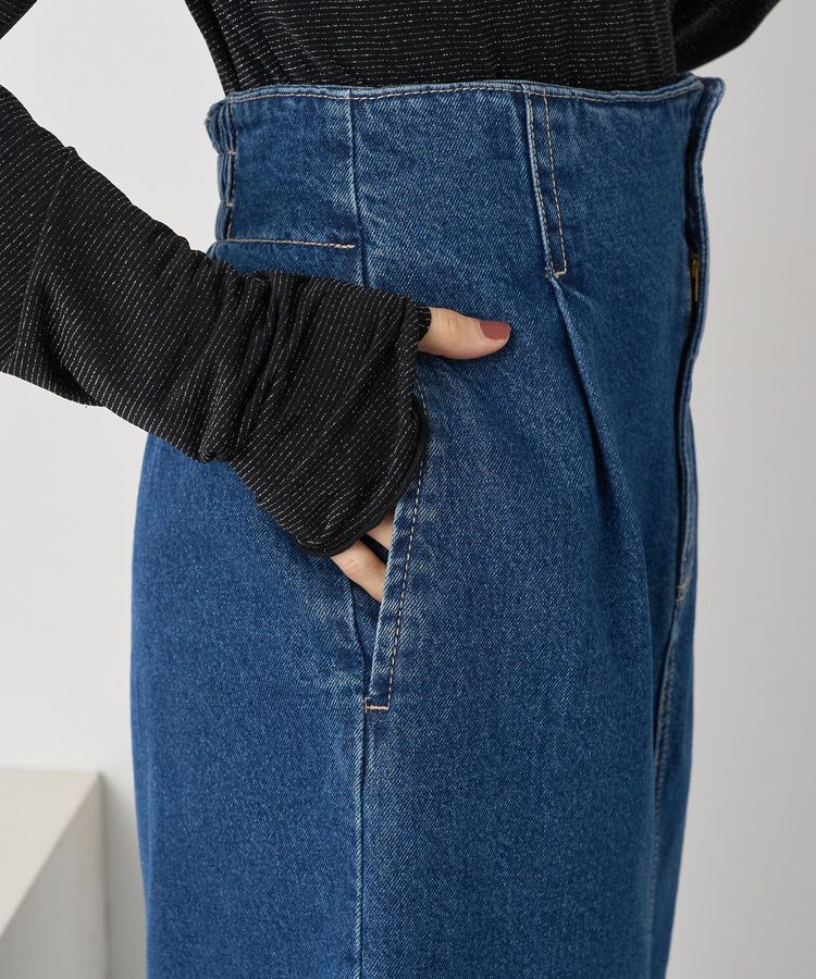 earth music&ecology「ナローデニムスカート」|タイト|