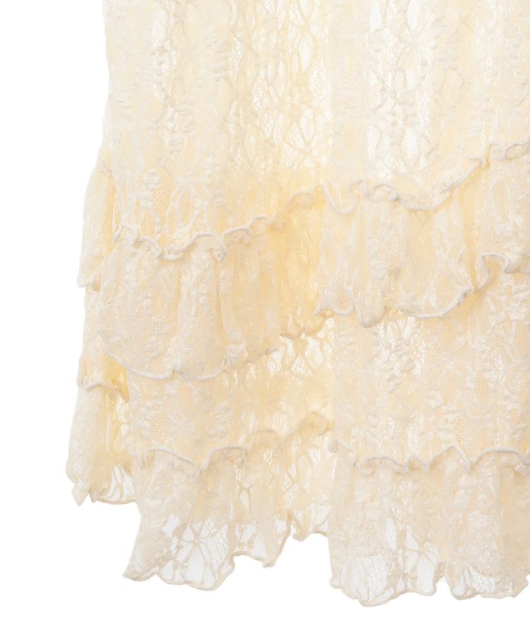 earth music&ecology「2wayレースレイヤードスカート」|スカート|