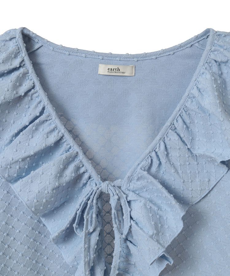 earth music&ecology「ラッフルカットショートボレロ」|カーディガン|