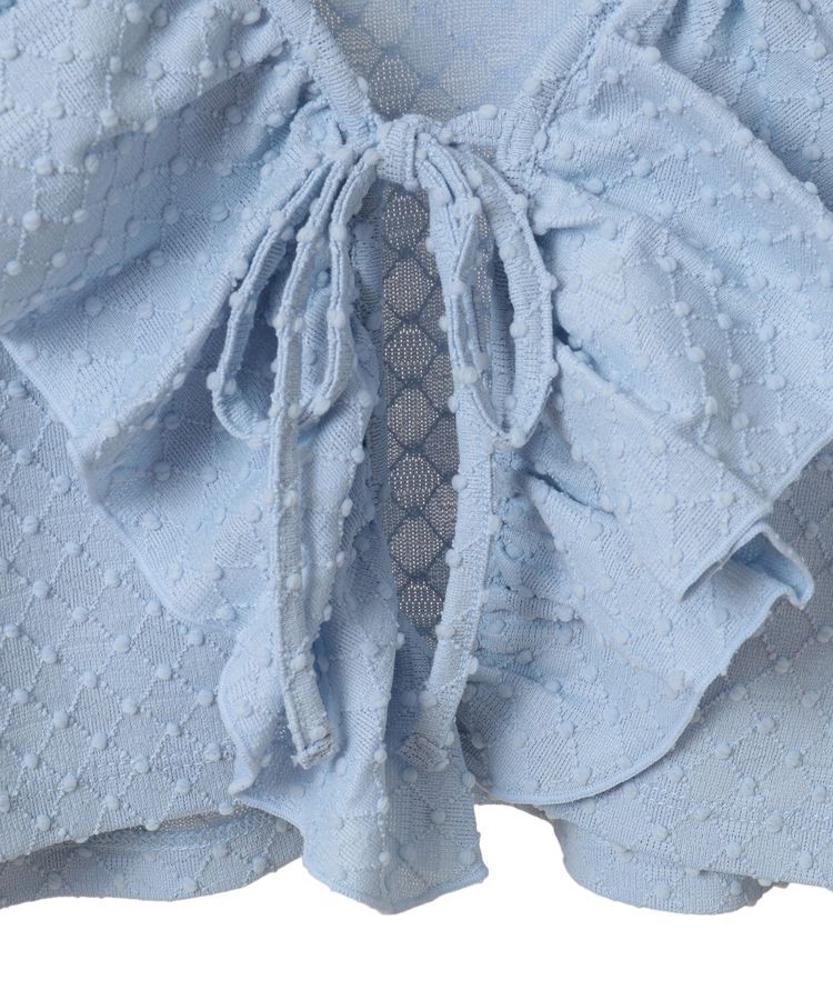 earth music&ecology「ラッフルカットショートボレロ」|カーディガン|