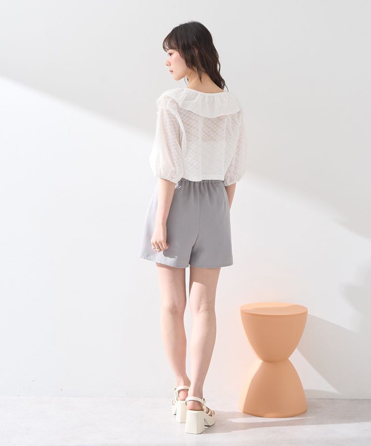 earth music&ecology「ラッフルカットショートボレロ」|カーディガン|