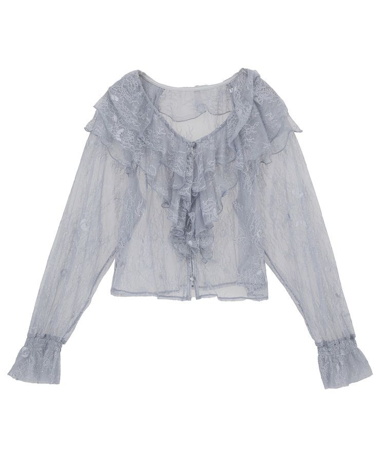 earth music&ecology「SET2点ラッフルレースブラウス＋キャミソール」|シャツ・ブラウス|