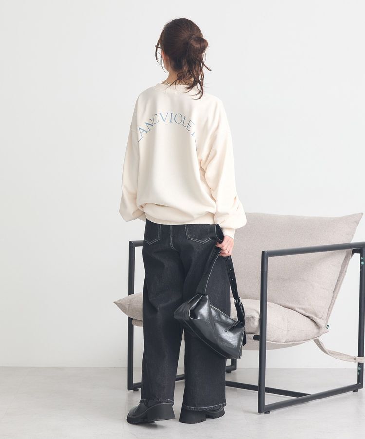 earth music&ecology「サイドリブロゴスウェット」|スウェット・ジャージ|