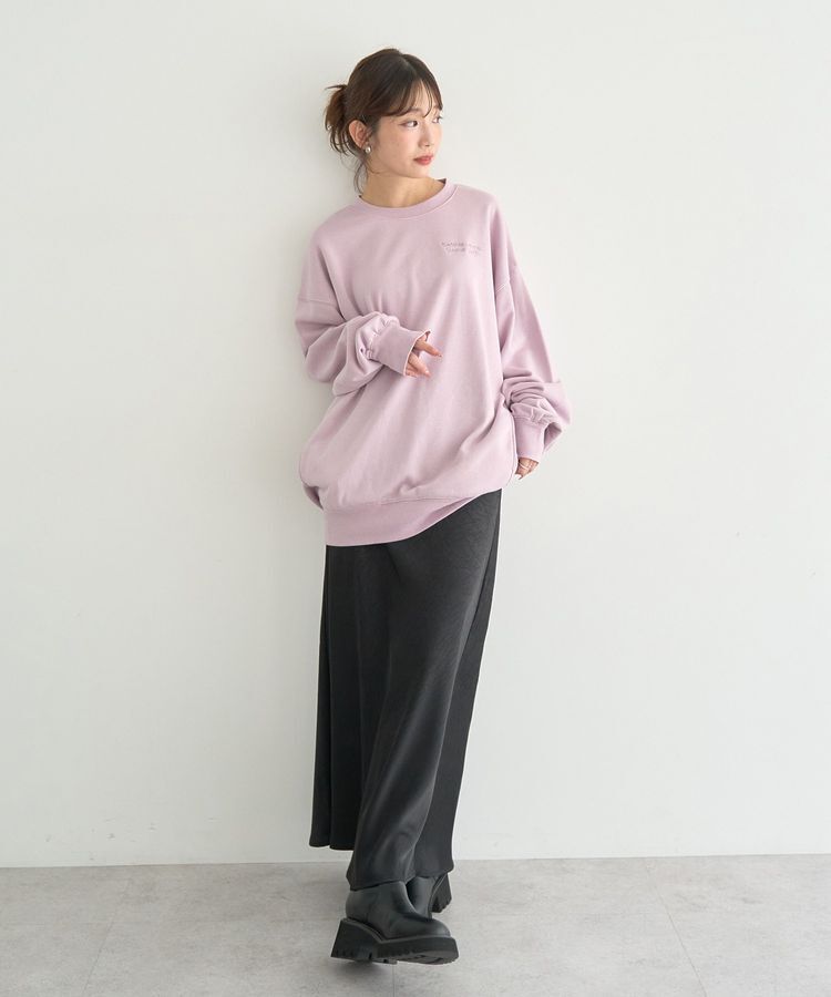 earth music&ecology「サイドリブロゴスウェット」|スウェット・ジャージ|