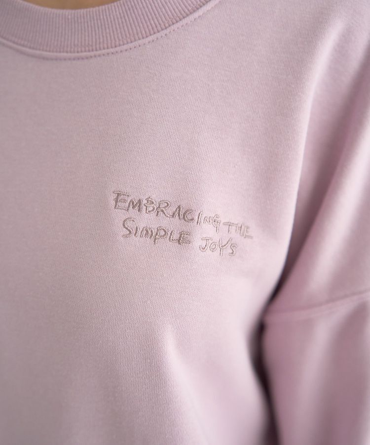 earth music&ecology「サイドリブロゴスウェット」|スウェット・ジャージ|