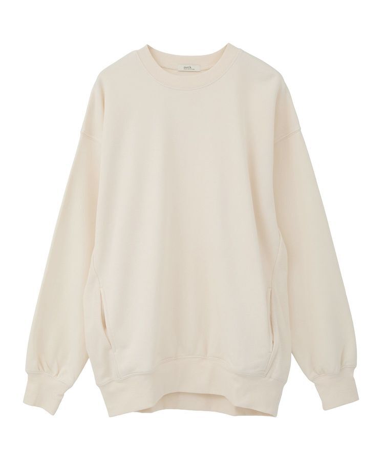 earth music&ecology「サイドリブロゴスウェット」|スウェット・ジャージ|