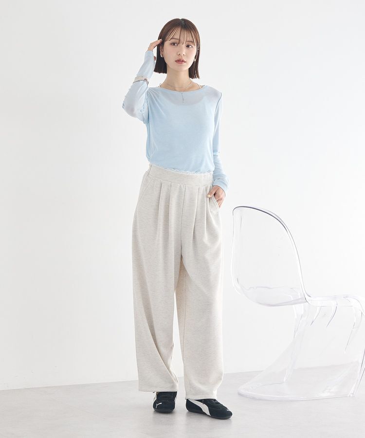 earth music&ecology「レースレイヤード風スウェットパンツ」|その他|