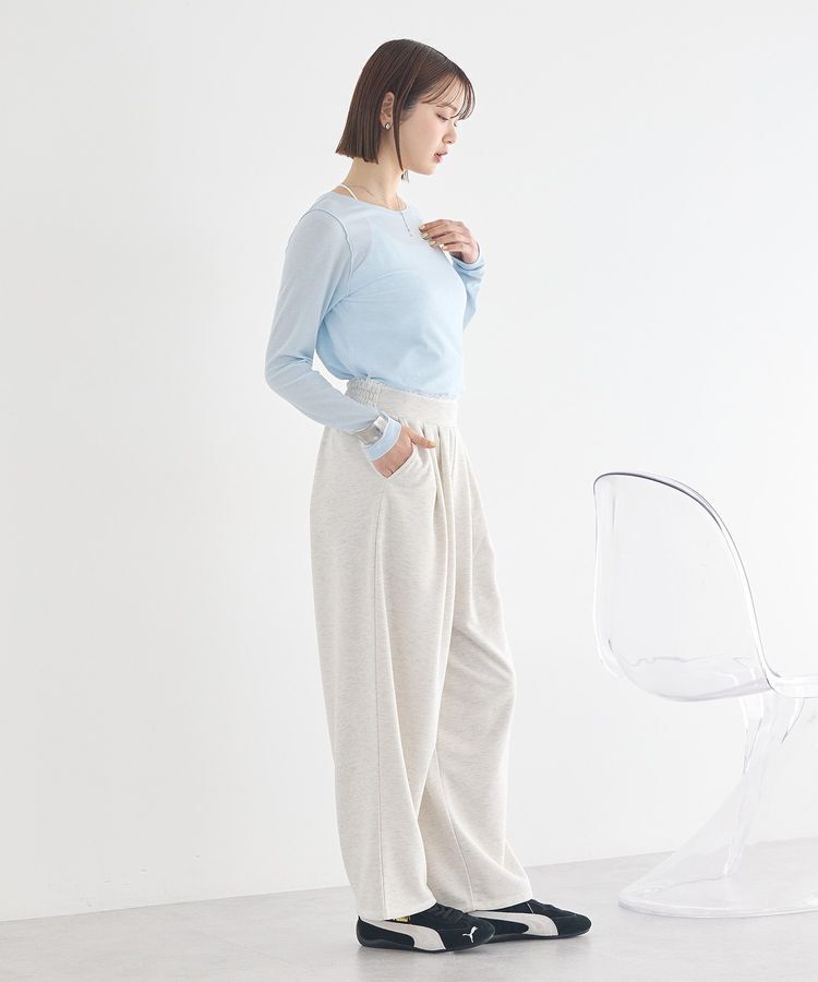 earth music&ecology「レースレイヤード風スウェットパンツ」|その他|