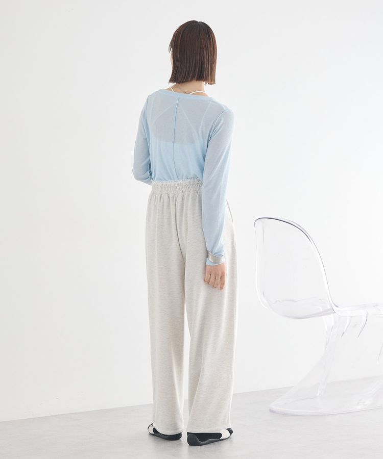 earth music&ecology「レースレイヤード風スウェットパンツ」|その他|