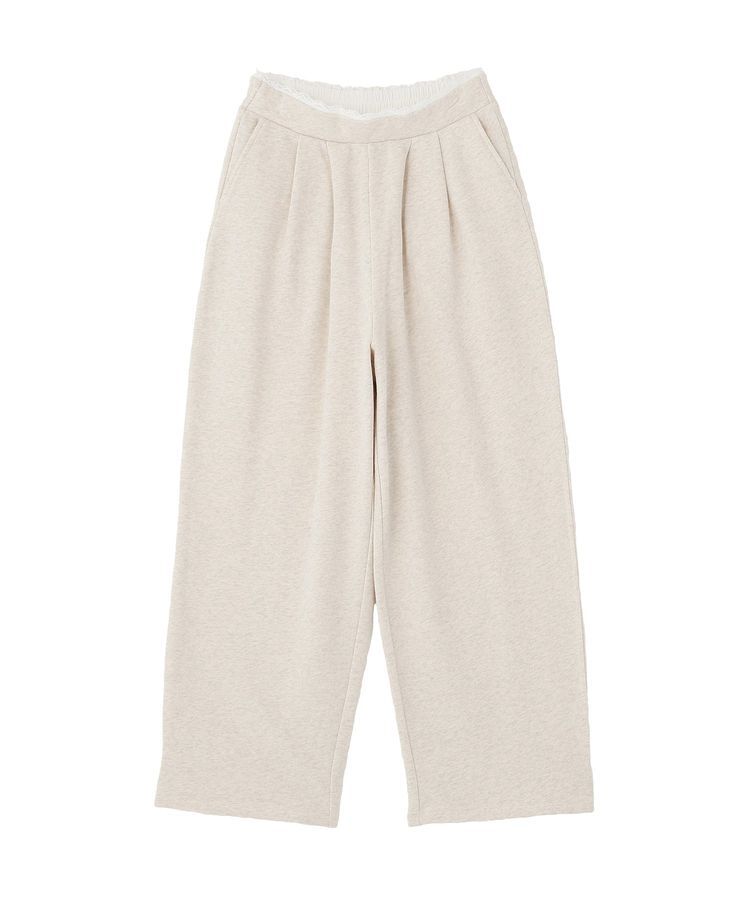 earth music&ecology「レースレイヤード風スウェットパンツ」|その他|