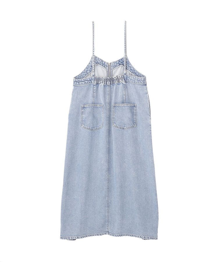 earth music&ecology「ダブルジップデニムキャミワンピース」|ワンピース|