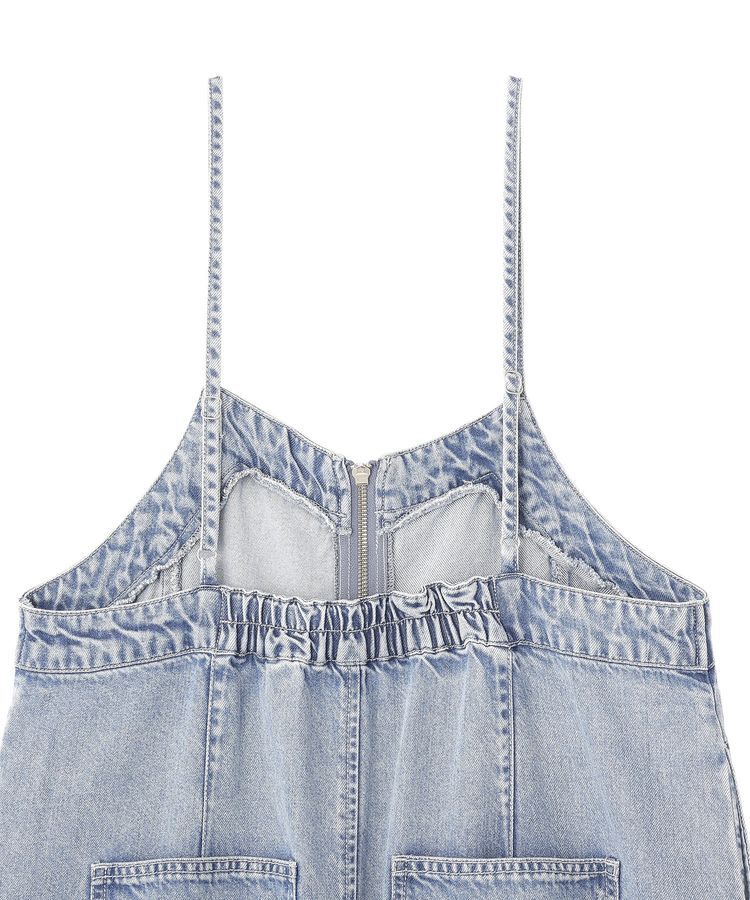 earth music&ecology「ダブルジップデニムキャミワンピース」|ワンピース|