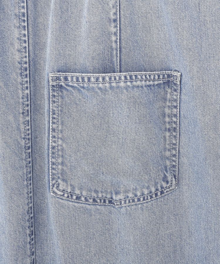 earth music&ecology「ダブルジップデニムキャミワンピース」|ワンピース|