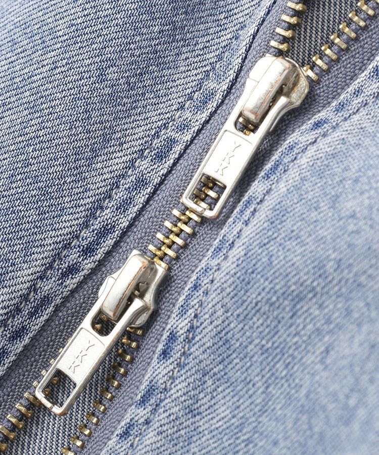 earth music&ecology「ダブルジップデニムキャミワンピース」|ワンピース|