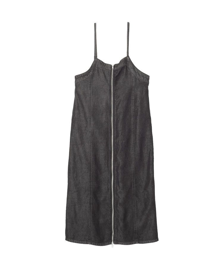 earth music&ecology「ダブルジップデニムキャミワンピース」|ワンピース|