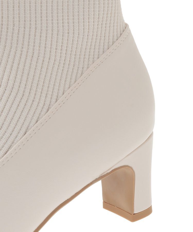 Maison de FLEUR「リボンビジューニットブーツ」|ショートブーツ|