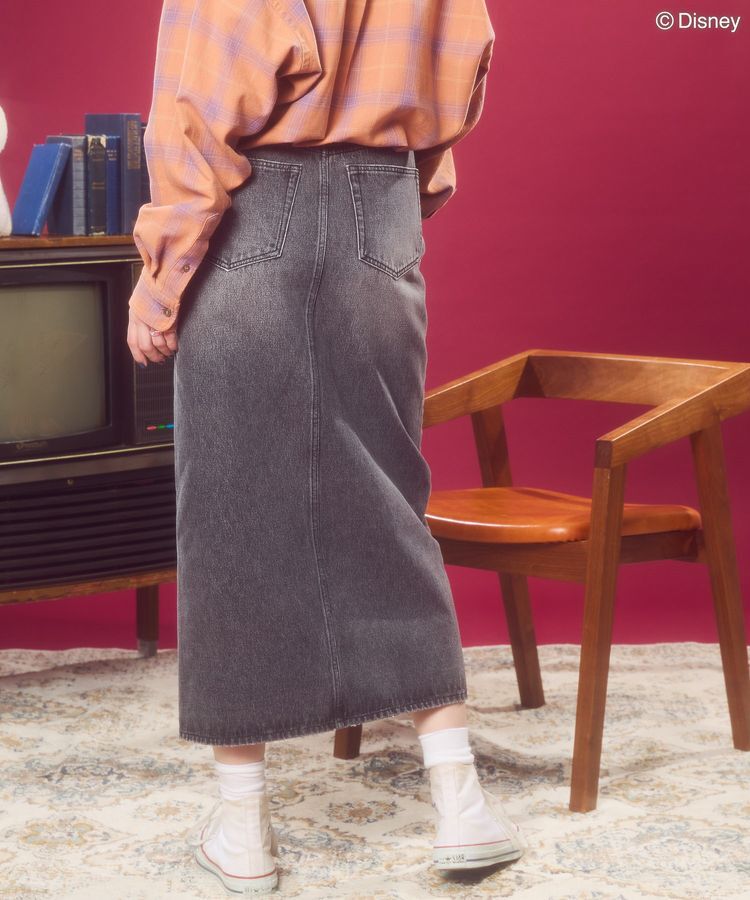 AMERICAN HOLIC「ラインストーンデニムスカート/Disney」|タイト|