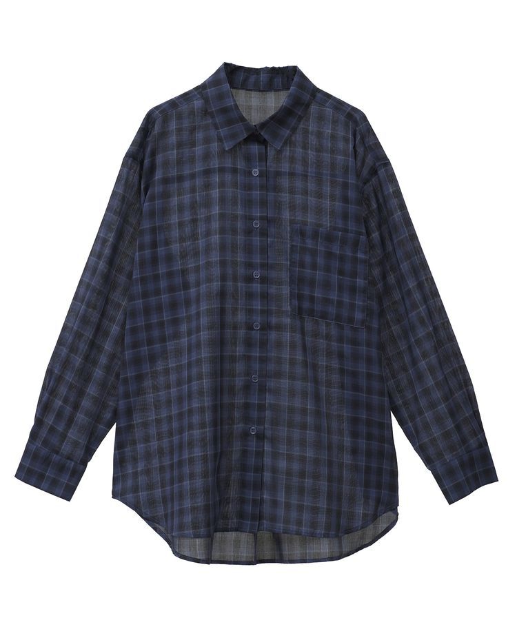 AMERICAN HOLIC「シアーチェック柄オーバーシャツ」|シャツ・ブラウス|