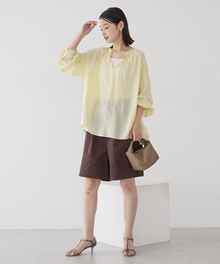 AMERICAN HOLIC「スキッパーギャザーブラウス」|シャツ・ブラウス|