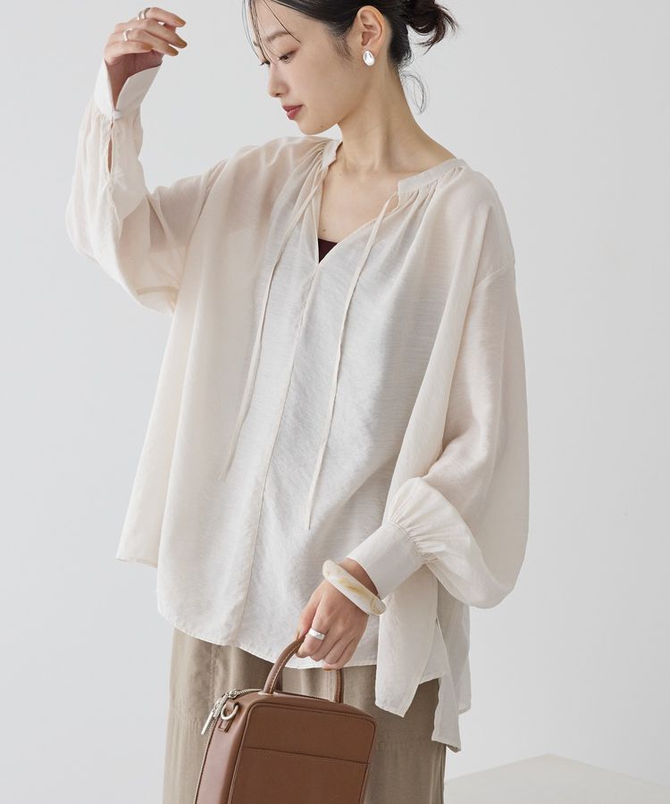 AMERICAN HOLIC「スキッパーギャザーブラウス」|シャツ・ブラウス|