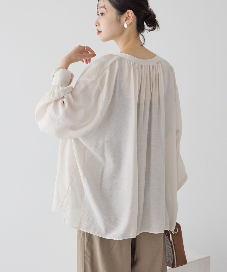 AMERICAN HOLIC「スキッパーギャザーブラウス」|シャツ・ブラウス|