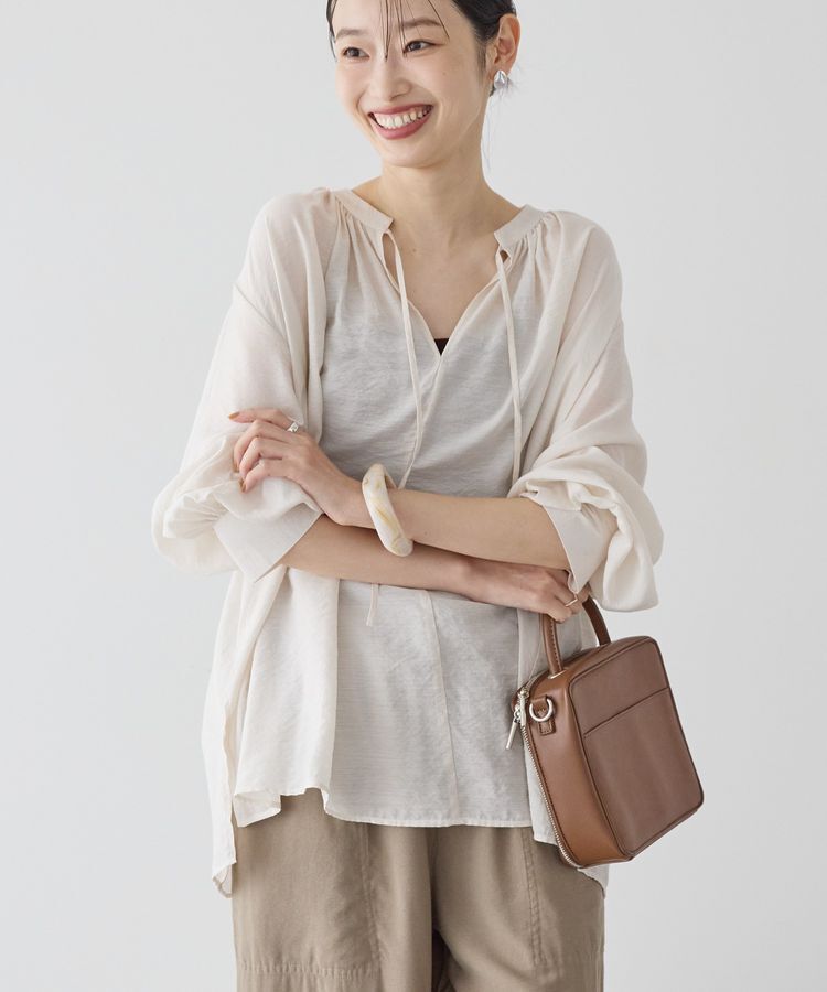 AMERICAN HOLIC「スキッパーギャザーブラウス」|シャツ・ブラウス|