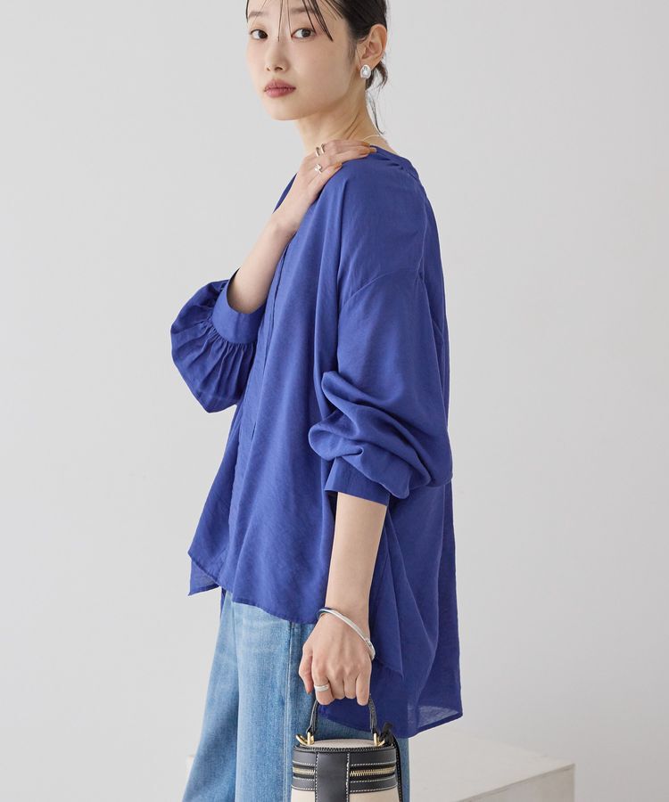 AMERICAN HOLIC「スキッパーギャザーブラウス」|シャツ・ブラウス|