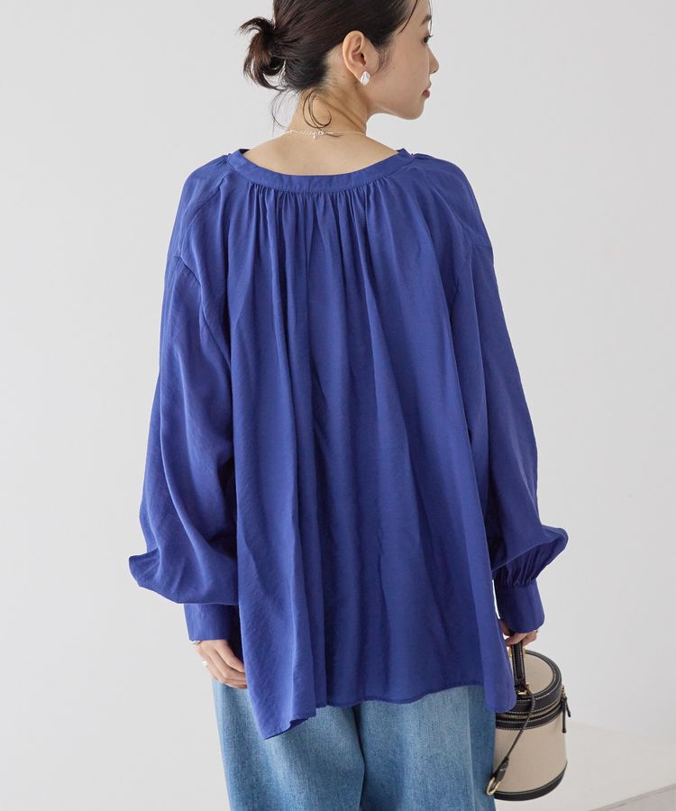 AMERICAN HOLIC「スキッパーギャザーブラウス」|シャツ・ブラウス|