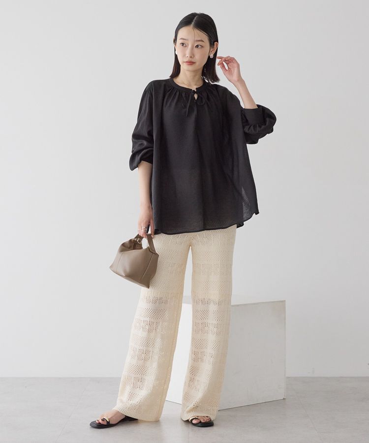 AMERICAN HOLIC「スキッパーギャザーブラウス」|シャツ・ブラウス|