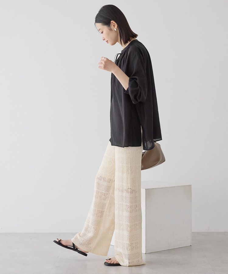 AMERICAN HOLIC「スキッパーギャザーブラウス」|シャツ・ブラウス|