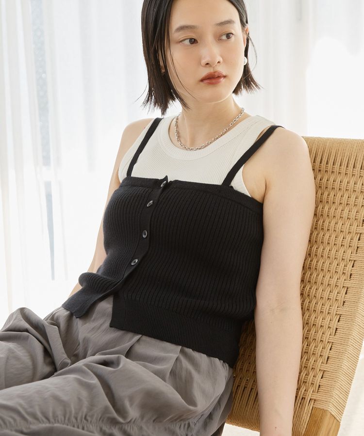 AMERICAN HOLIC「【2WAY】ニットチューブトップ」|ベスト・ジレ|