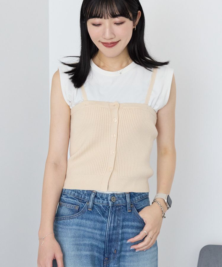 AMERICAN HOLIC「【2WAY】ニットチューブトップ」|ベスト・ジレ|