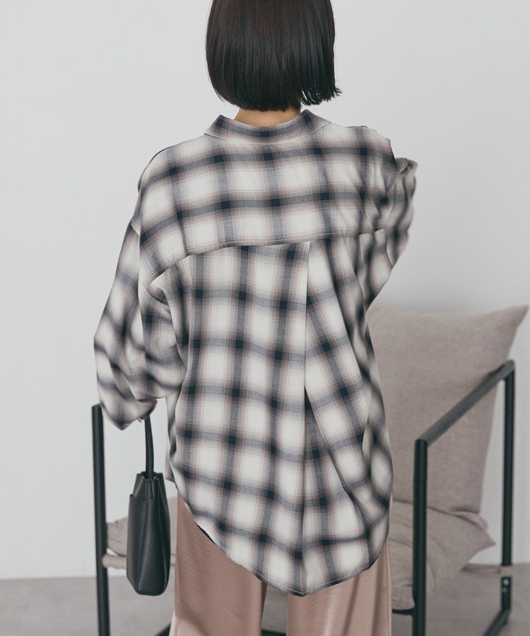 AMERICAN HOLIC「【イージーケア】チェックバックタックシャツ」|シャツ・ブラウス|