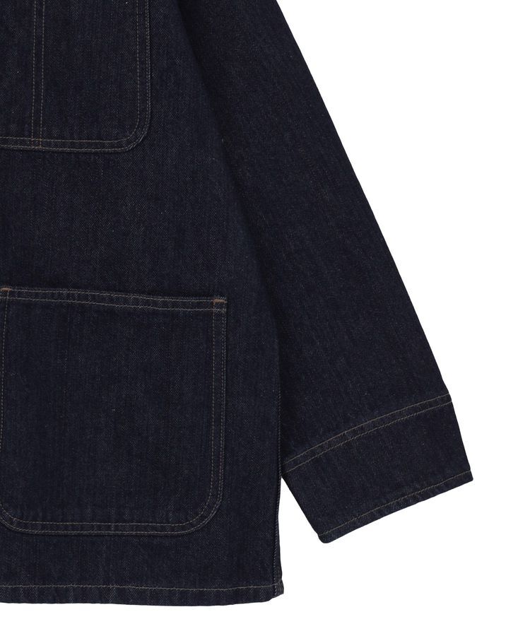 AMERICAN HOLIC「ノーカラーデニムカバーオール」|テーラードジャケット|