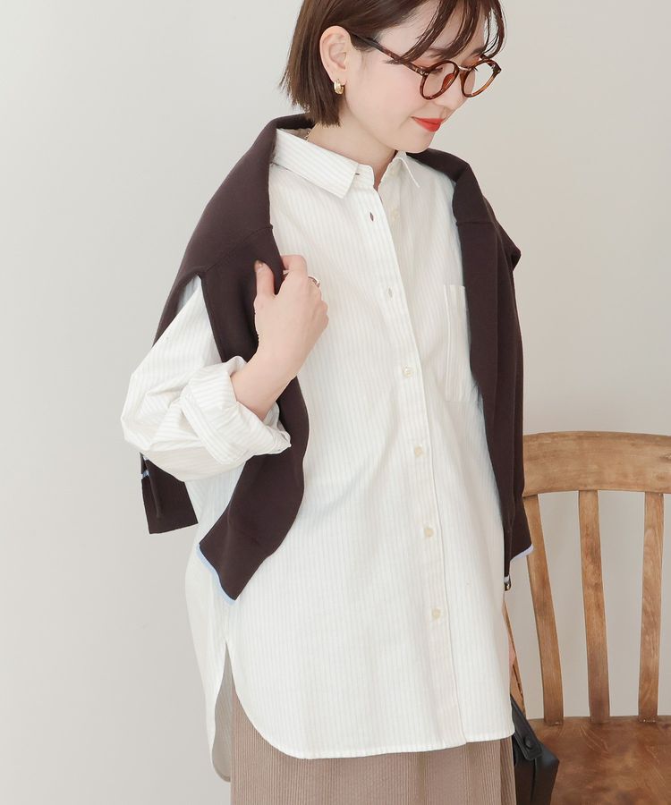 AMERICAN HOLIC「【UVカット】オックスベーシックシャツ」|シャツ・ブラウス|