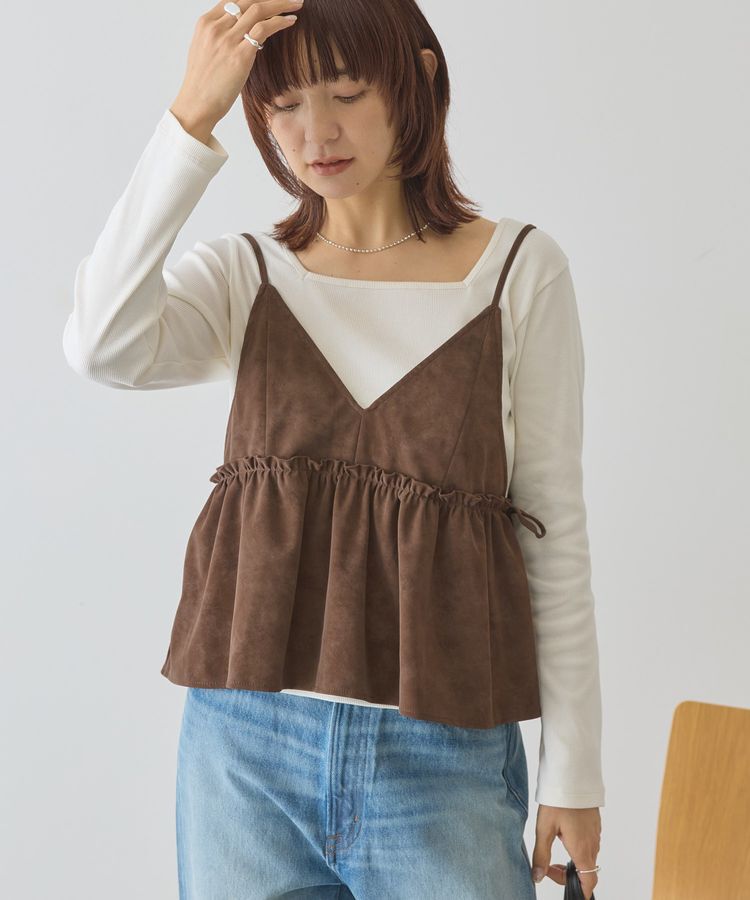 AMERICAN HOLIC「レザーライクビスチェ」|ベスト・ジレ|