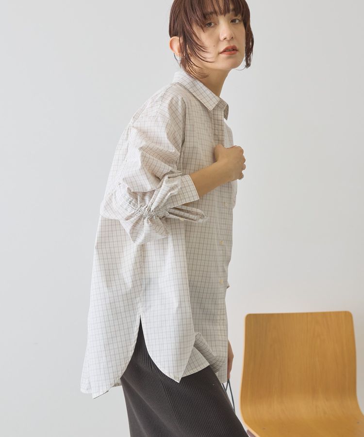 AMERICAN HOLIC「【イージーケア】バックギャザーリボンシャツ」|シャツ・ブラウス|