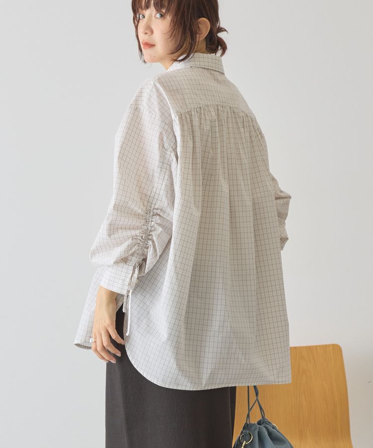 AMERICAN HOLIC「【イージーケア】バックギャザーリボンシャツ」|シャツ・ブラウス|