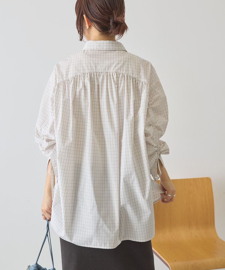AMERICAN HOLIC「【イージーケア】バックギャザーリボンシャツ」|シャツ・ブラウス|