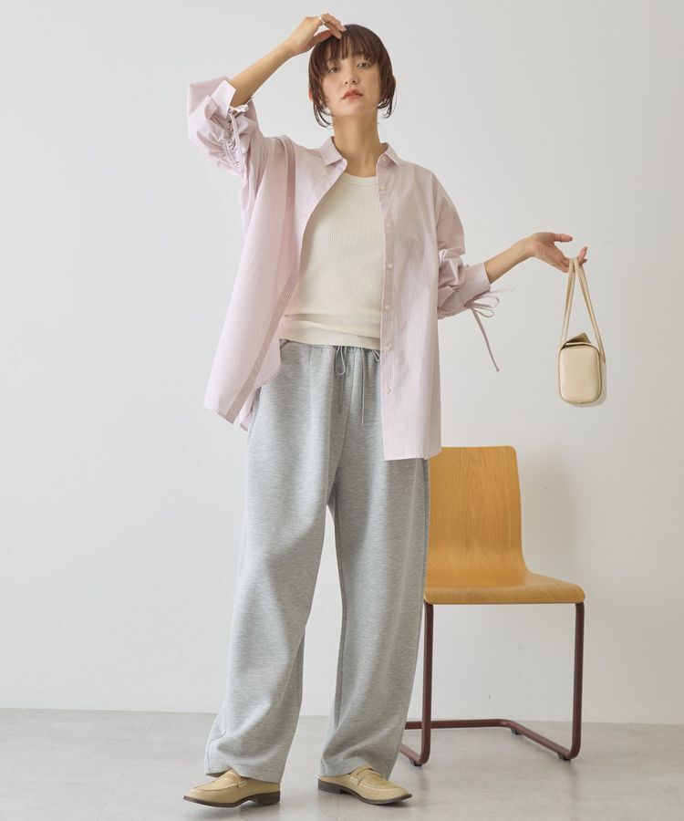 AMERICAN HOLIC「【イージーケア】バックギャザーリボンシャツ」|シャツ・ブラウス|