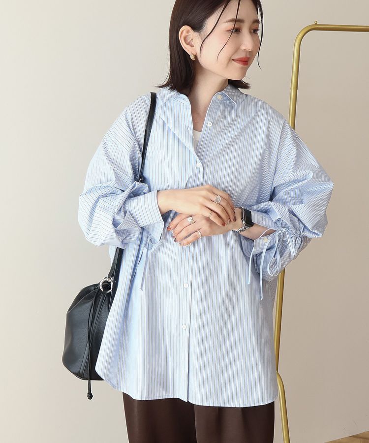 AMERICAN HOLIC「【イージーケア】バックギャザーリボンシャツ」|シャツ・ブラウス|