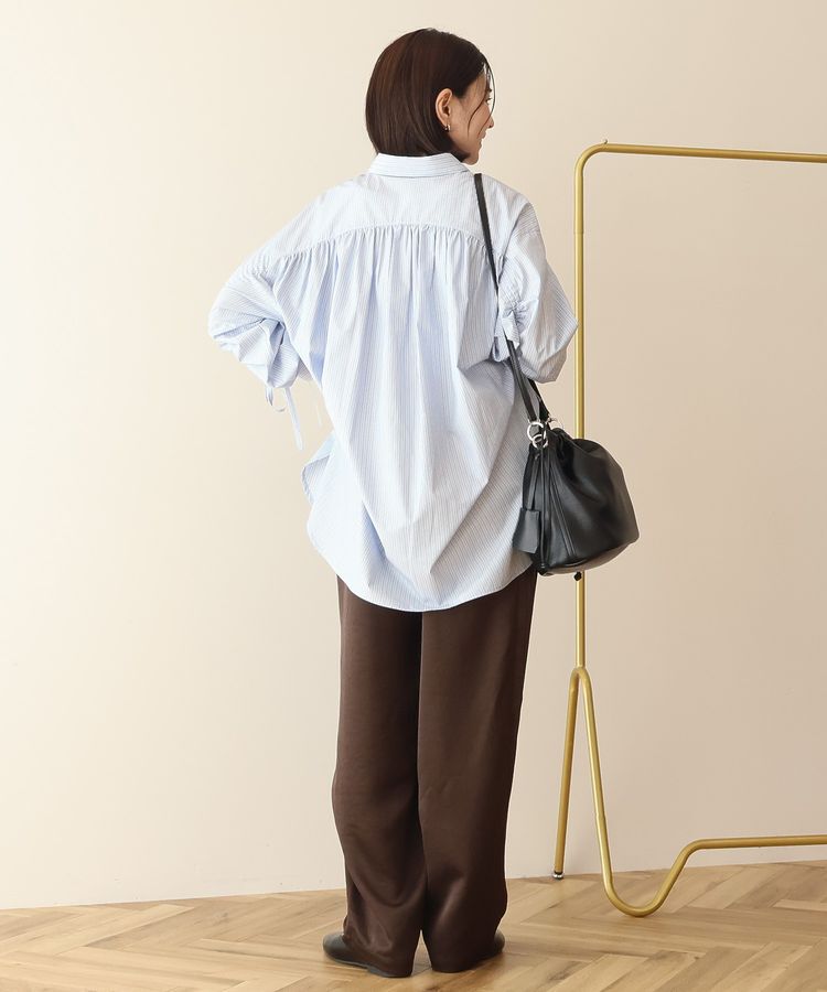 AMERICAN HOLIC「【イージーケア】バックギャザーリボンシャツ」|シャツ・ブラウス|