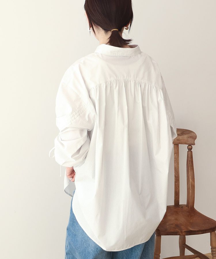 AMERICAN HOLIC「【イージーケア】バックギャザーリボンシャツ」|シャツ・ブラウス|