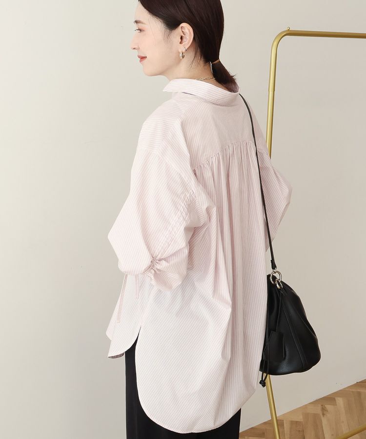 AMERICAN HOLIC「【イージーケア】バックギャザーリボンシャツ」|シャツ・ブラウス|