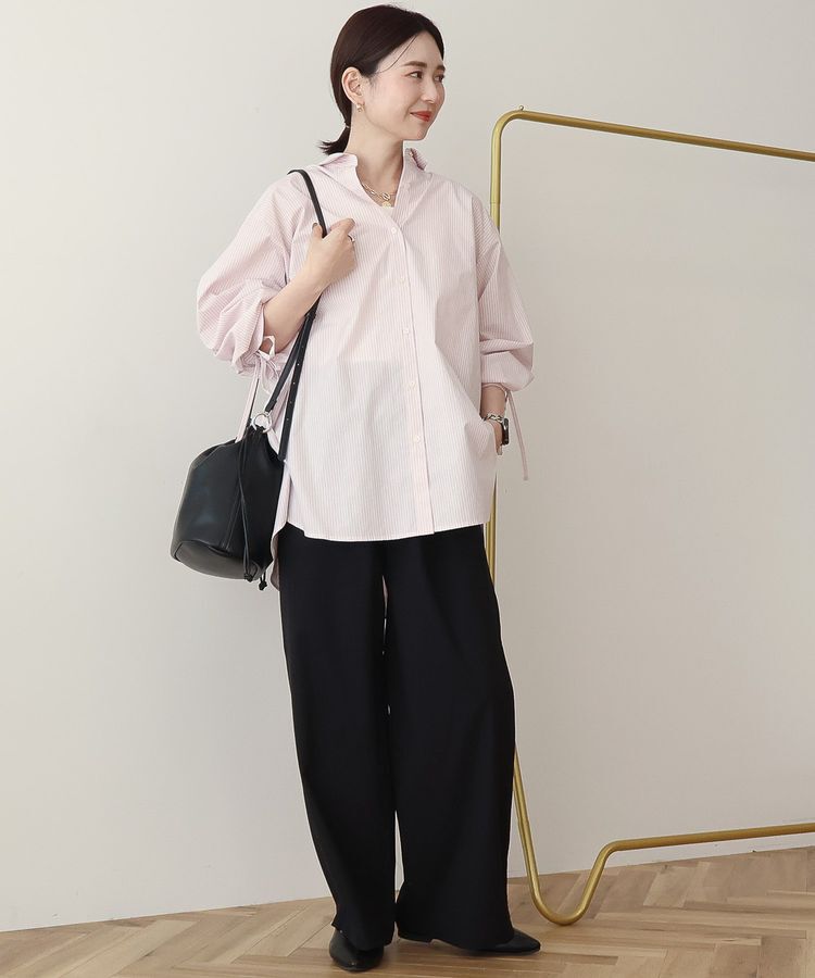 AMERICAN HOLIC「【イージーケア】バックギャザーリボンシャツ」|シャツ・ブラウス|