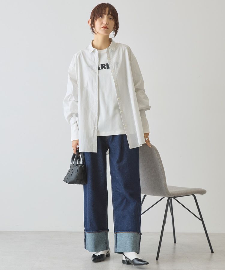 AMERICAN HOLIC「【イージーケア】バックギャザーリボンシャツ」|シャツ・ブラウス|