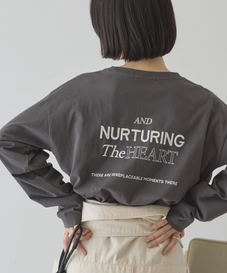 AMERICAN HOLIC「NURTURING 刺繍ロゴロンT」|Tシャツ・カットソー|