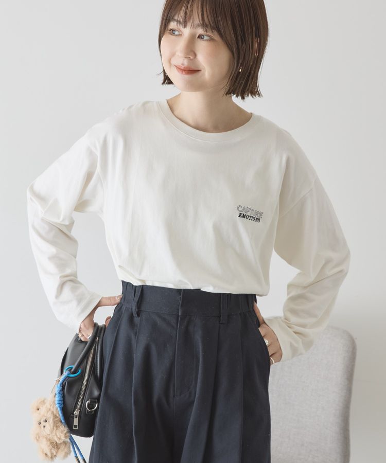 AMERICAN HOLIC「NURTURING 刺繍ロゴロンT」|Tシャツ・カットソー|