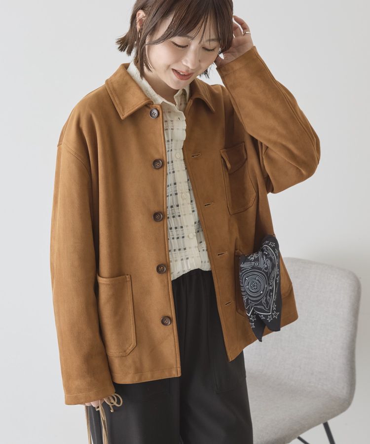 AMERICAN HOLIC「スエードライクジャケット」|テーラードジャケット|
